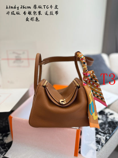 MS86  Genuine leather women's handbag 26cm bags