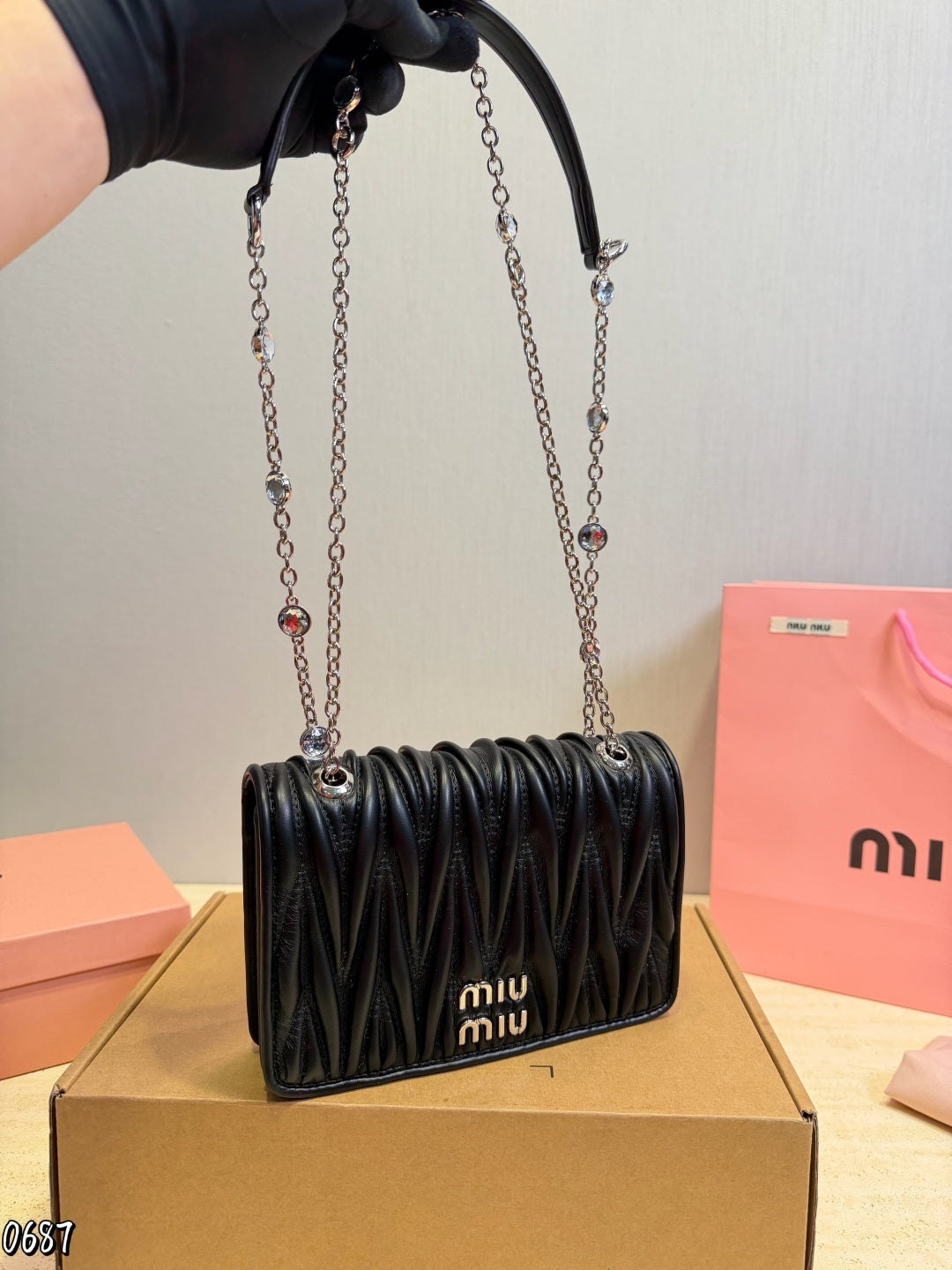 MS77 Fashion diagonal cross bag 20 X13X 5cm