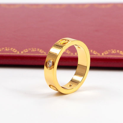 CAR2 Classic Unisex Stainless Steel Fashion Ring Jewelry for Men & Women