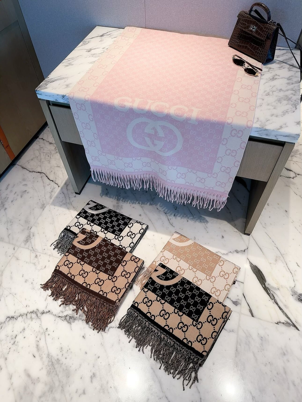 F49 Women Wool Blend Scarf Wrap