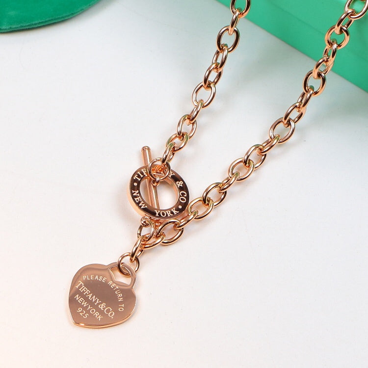 TN4 Classic necklace 316L titanium steel necklace fashionable gold-plated jewelry