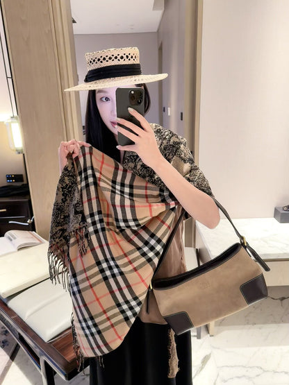 F3 Women's Winter Fashion High Quality Wool Scarf 180X60cm