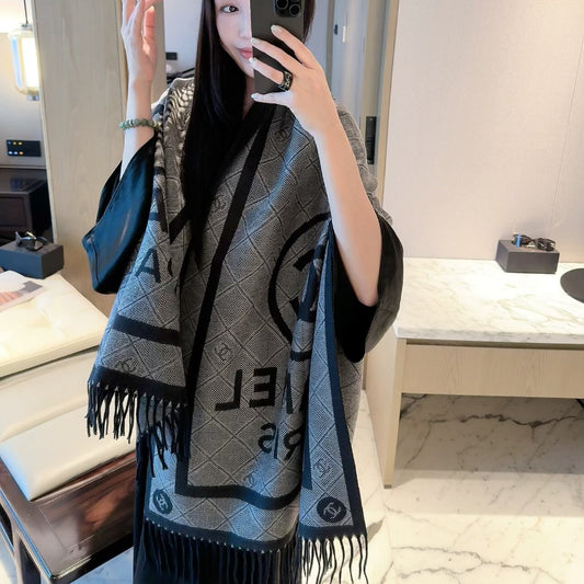 F16  Women's Winter Fashion High Quality Wool Scarf