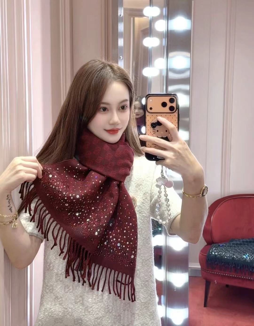 F1 Women's Winter Premium Fashion Scarf Soft Warm Shawl Wrap for Cold Weather 33cmX190cm