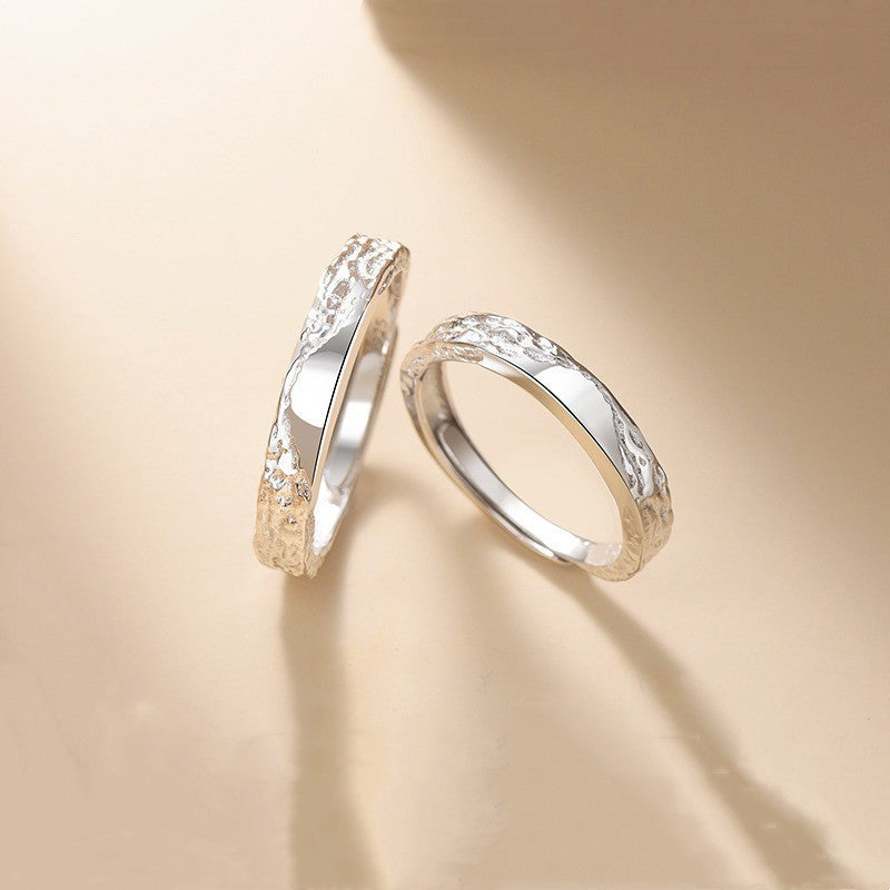 S999 sterling silver unisex ring, fashion high-quality jewelry