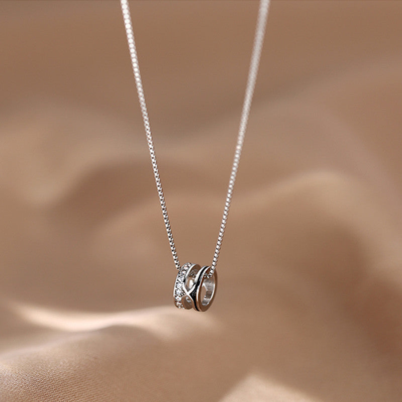 S925 silver women's collarbone chain fashion jewelry necklace