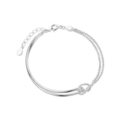 S925 sterling silver patchwork bracelet fashion jewelry