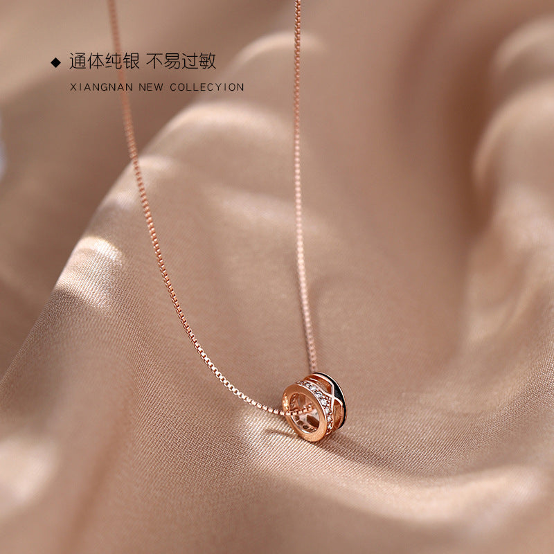 S925 silver women's collarbone chain fashion jewelry necklace