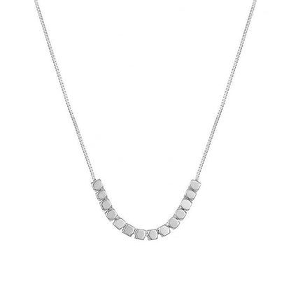 Necklace women's 999 silver simple and fashionable versatile collarbone chain jewelry
