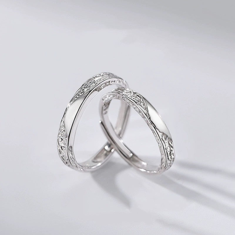 S999 sterling silver unisex ring, fashion high-quality jewelry