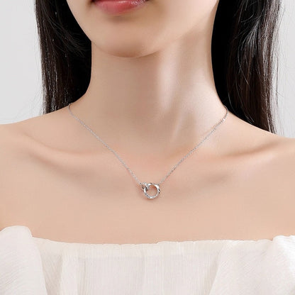 Women's necklace s925 silver high-end fashion collarbone chain jewelry