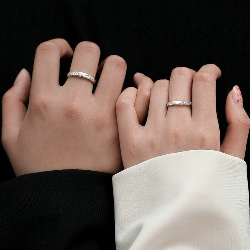 S999 sterling silver unisex ring, fashion high-quality jewelry