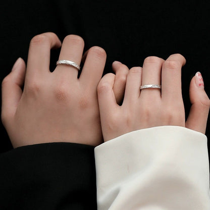 S999 sterling silver unisex ring, fashion high-quality jewelry