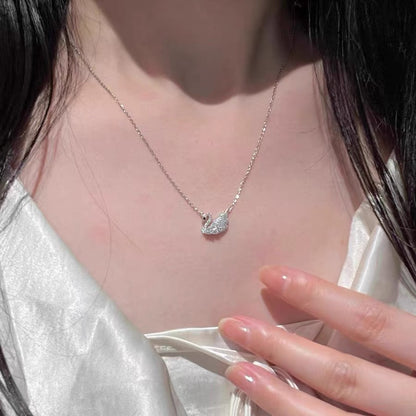 Women's 999 sterling silver fashionable versatile temperament, light luxury high-end collarbone chain jewelry