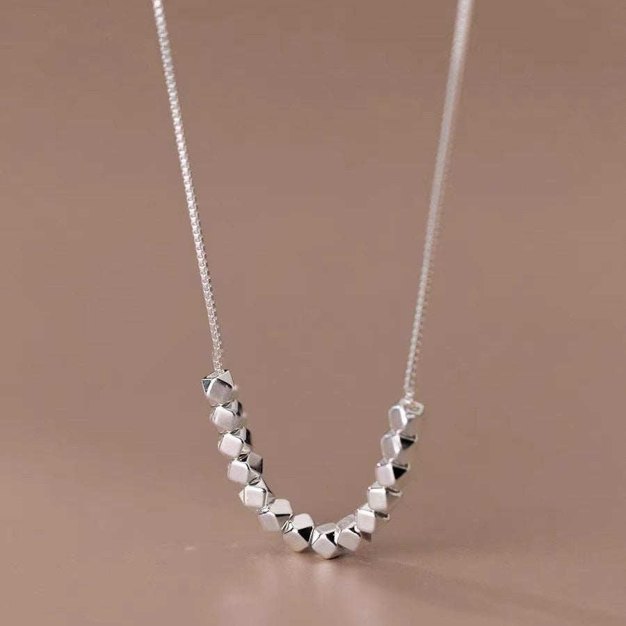 Necklace women's 999 silver simple and fashionable versatile collarbone chain jewelry