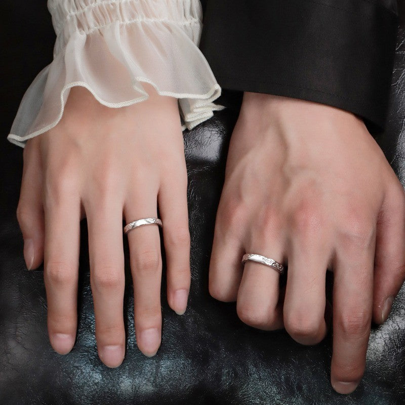 S999 sterling silver unisex ring, fashion high-quality jewelry