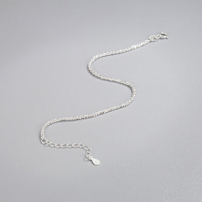 S925 sterling silver bracelet women's simple high-end jewelry jewelry