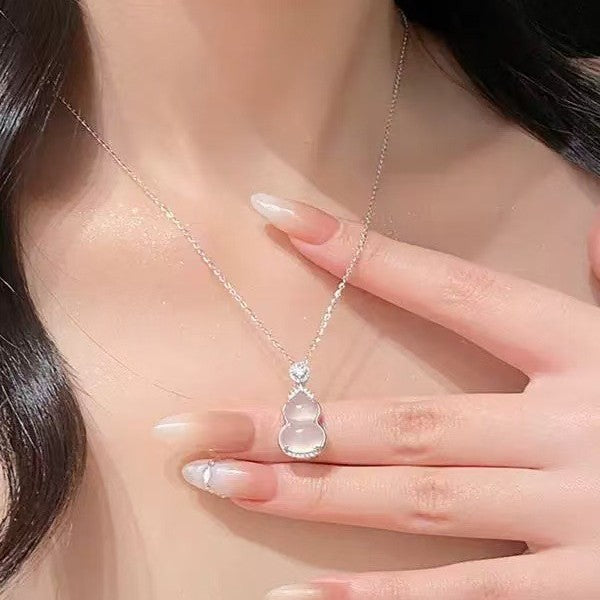 Necklace women's 999 silver new Chinese style design high-end clavicle chain jewelry