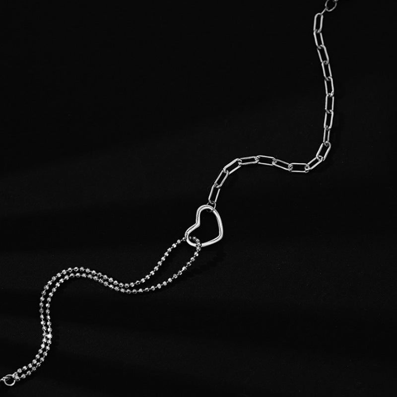 S925 sterling silver heart bracelet women's fashion jewelry