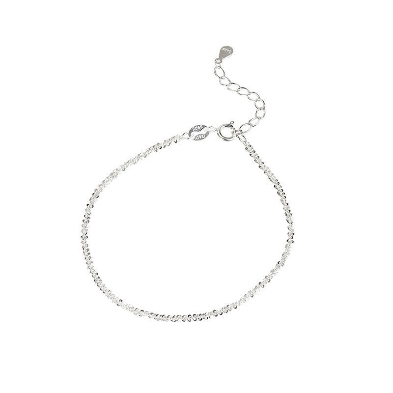 S925 sterling silver bracelet women's simple high-end jewelry jewelry