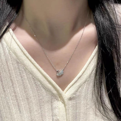Women's 999 sterling silver fashionable versatile temperament, light luxury high-end collarbone chain jewelry