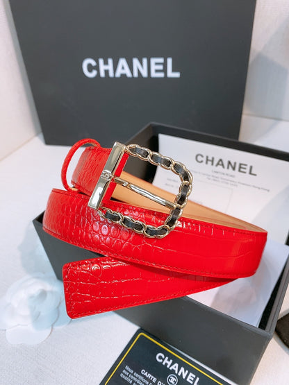 BE1 Real leather 3CM Belt with packing