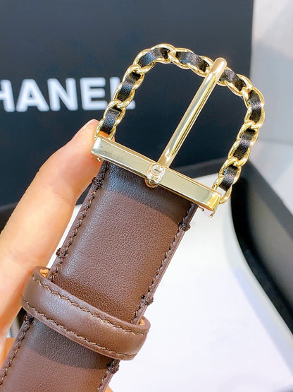 BE1 Real leather 3CM Belt with packing