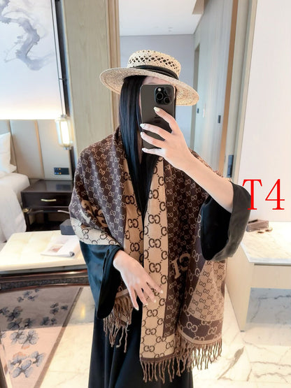 F49 Women Wool Blend Scarf Wrap