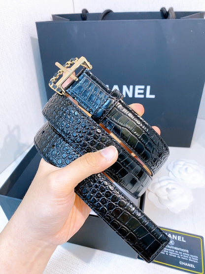 BE1 Real leather 3CM Belt with packing