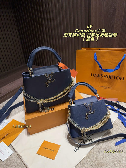 MN69 Women's leather bag handbag 27*18cm/20*14cm