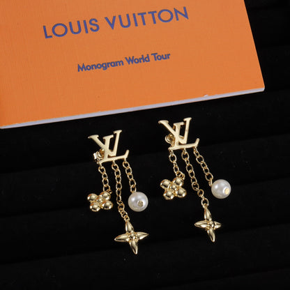 E40 Women gold-plated fashion earrings high-quality jewelry