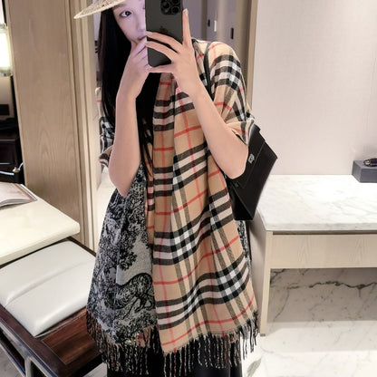 F3 Women's Winter Fashion High Quality Wool Scarf 180X60cm