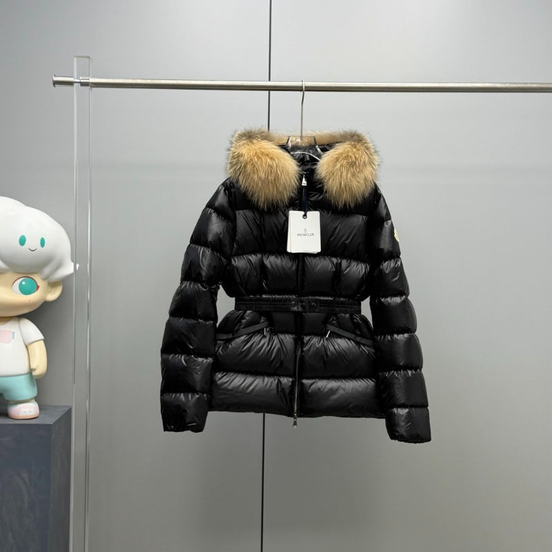 C7 Women's Casual Mid‑Length Hooded Down Jacket Winter Warm Outer Coat
