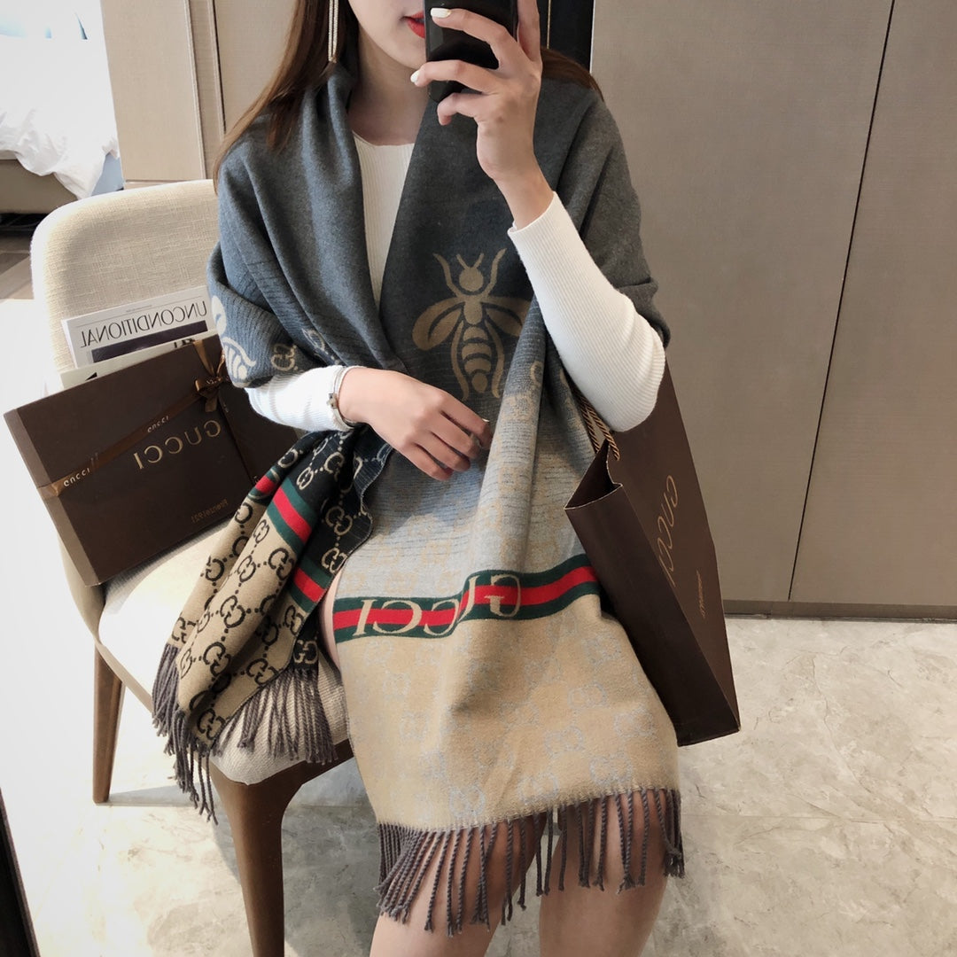 F61 Women's wool blend scarf shawl 180*65CM