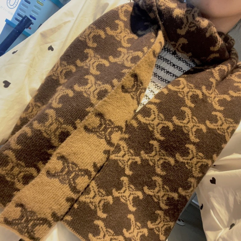 F13 Women's Winter Fashion High Quality Wool Scarf 30*180cm