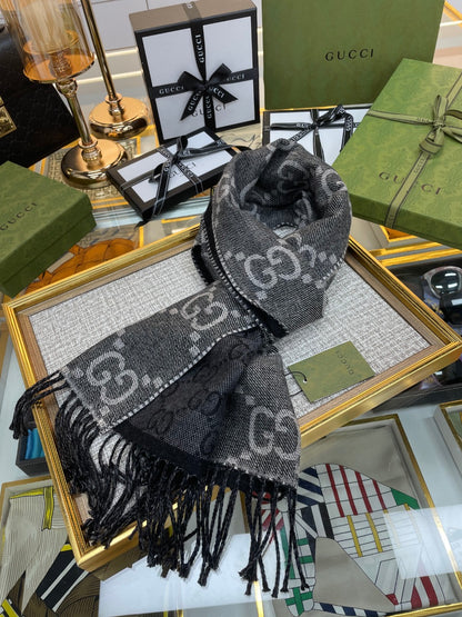 F27 Women's Winter Fashion Wool Scarf 34*194cm