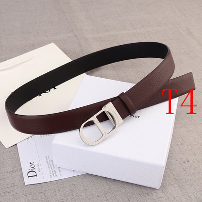 BE4 Men Real Leather Belt 3.5CM with packing