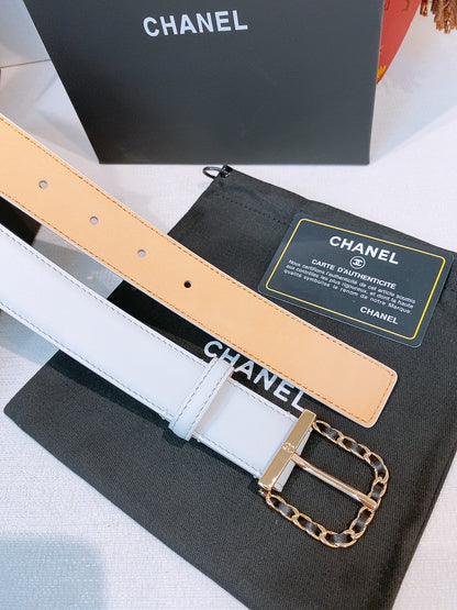 BE1 Real leather 3CM Belt with packing