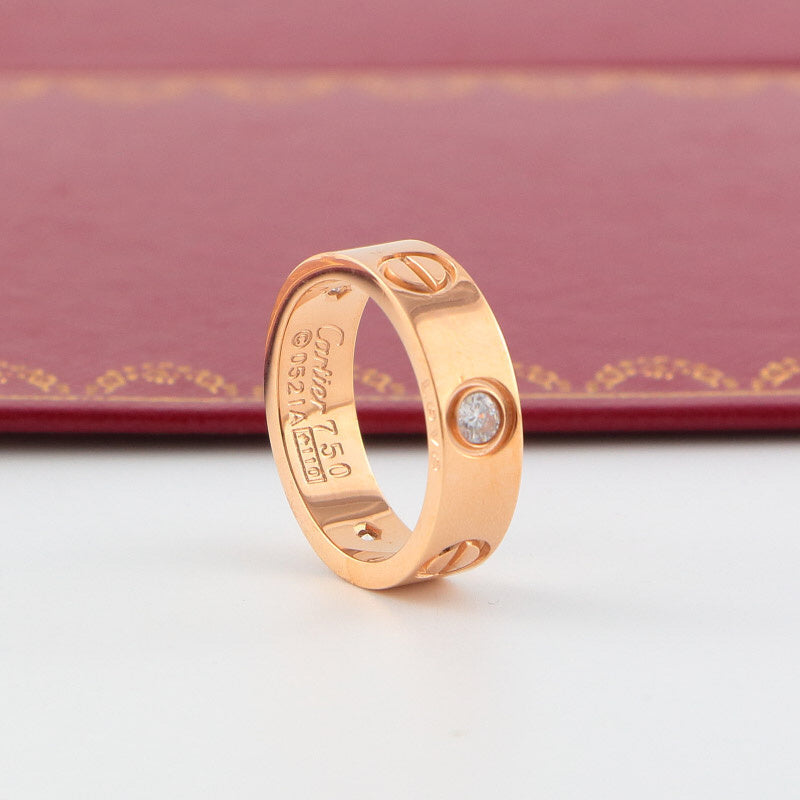 CAR4 Classic Love Ring 316 Stainless Steel 18K Gold‑Plated Unisex Fashion Jewelry for Men Women