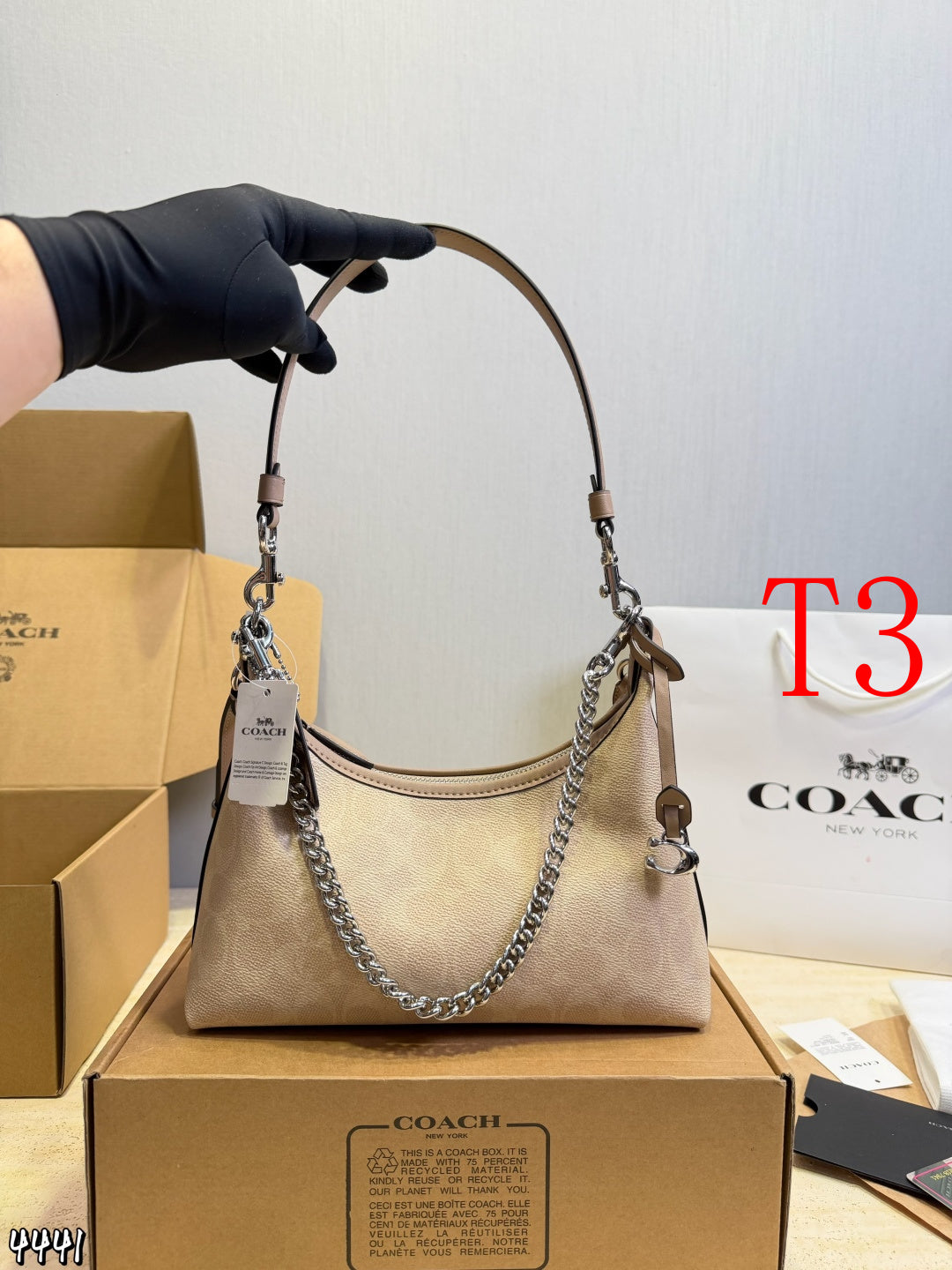 MS49 Women's handbag leather bag  25X15cm