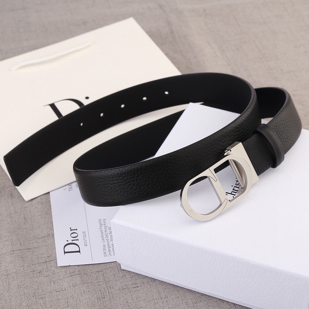 BE4 Men Real Leather Belt 3.5CM with packing