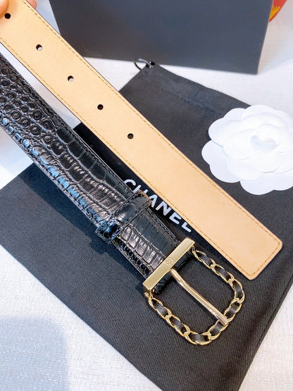 BE1 Real leather 3CM Belt with packing