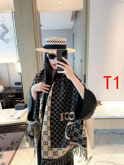 F49 Women Wool Blend Scarf Wrap
