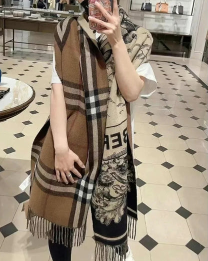F26 Women's Winter Fashion Wool Scarf 65*180cm