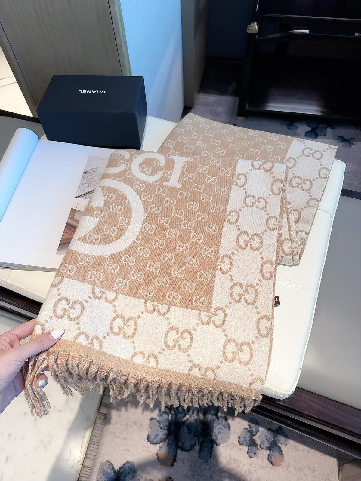 F49 Women Wool Blend Scarf Wrap