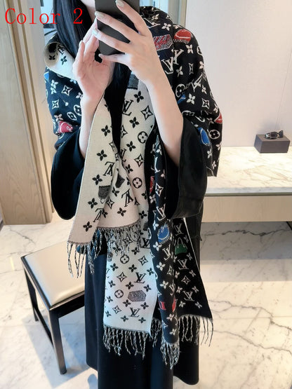 F2 Women's Winter Fashion High Quality Wool Scarf 180×60cm
