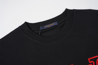 LC1   Unisex Heavyweight Cotton Embroidered Long Sleeve T-Shirt clothes