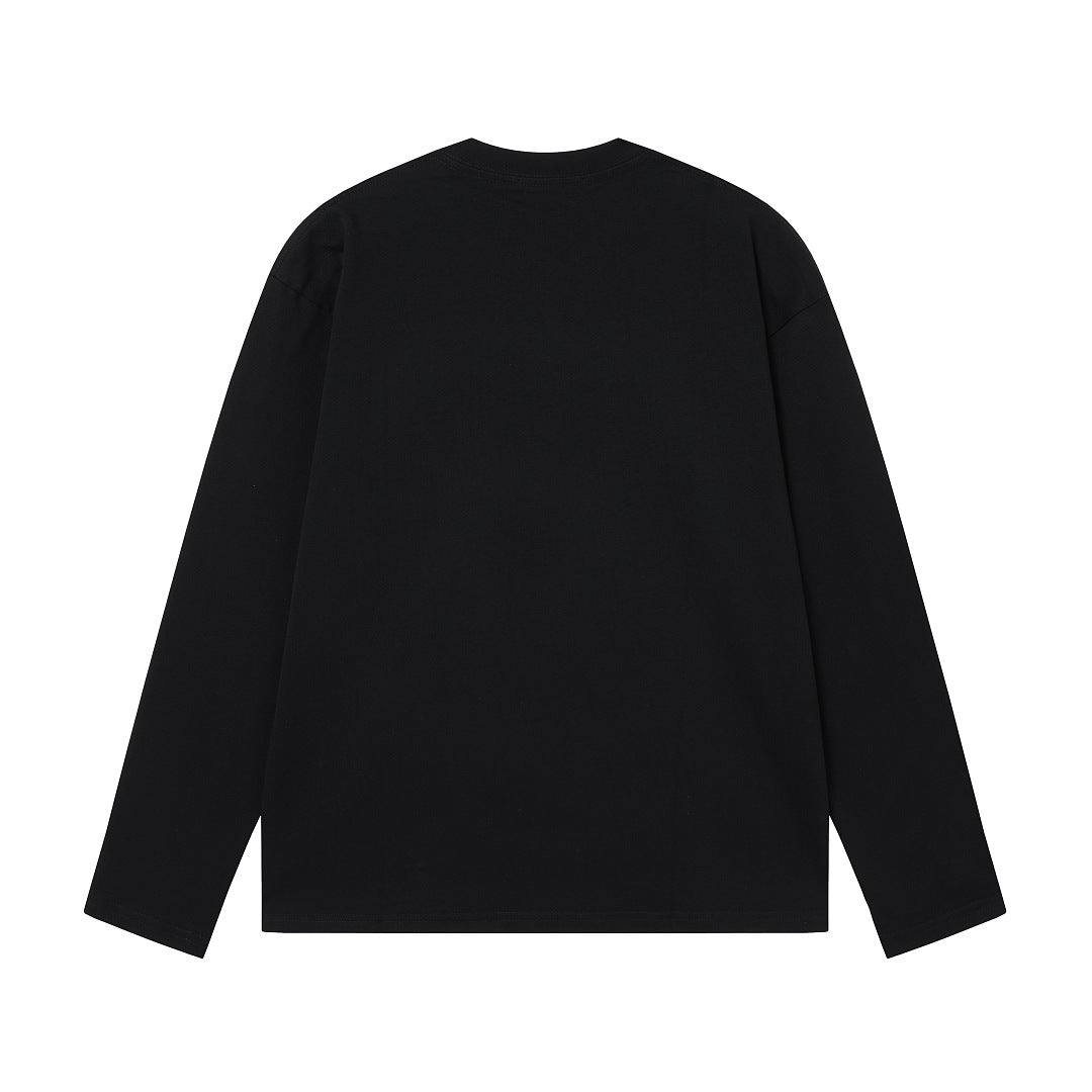 LC1   Unisex Heavyweight Cotton Embroidered Long Sleeve T-Shirt clothes