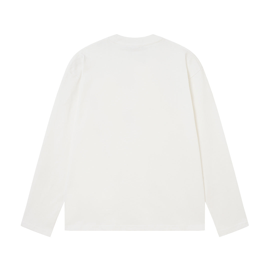 LC1   Unisex Heavyweight Cotton Embroidered Long Sleeve T-Shirt clothes