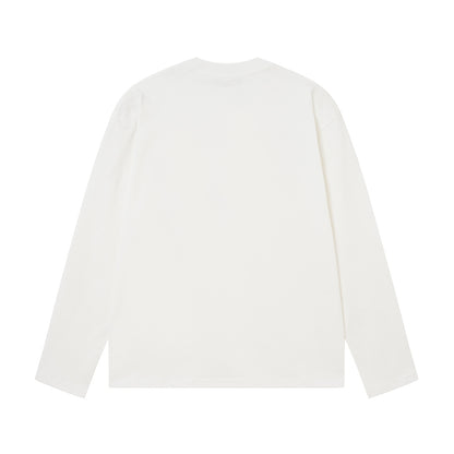 LC1   Unisex Heavyweight Cotton Embroidered Long Sleeve T-Shirt clothes